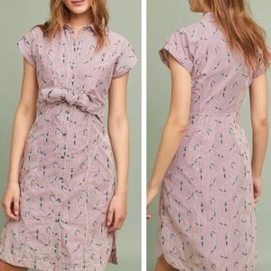 Maeve Anthropologie Pink and White Striped Diver Dress - See Measurements for Sz